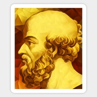 Eratosthenes of Cyrene Golden Portrait | Eratosthenes of Cyrene Artwork 9 Magnet